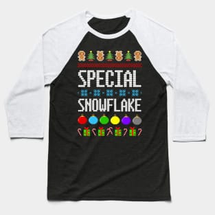 Special Snowflake Ugly Holiday Christmas Sweater. Why Not Advertise? Baseball T-Shirt